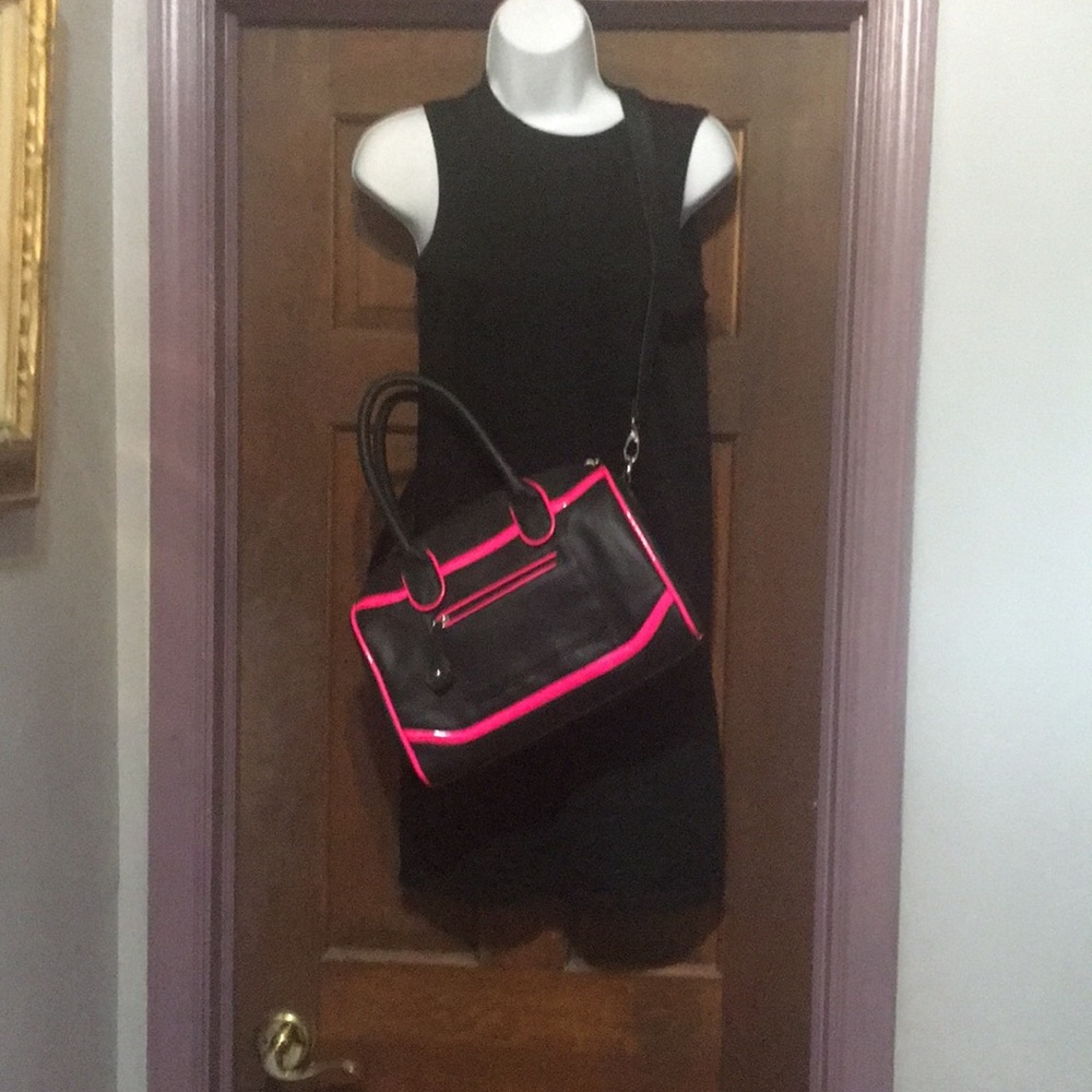 Apt. 9 Black and Pink Crossbody Bag
